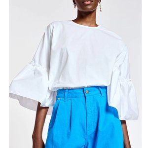NWT Essentiel Antwerp Ruffle Sleeve Top